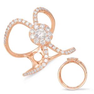 Rose Gold Diamond Fashion Ring