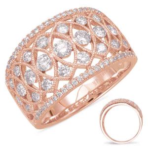 Rose Gold Diamond Fashion Ring