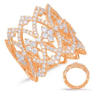 Rose Gold Diamond Fashion Ring