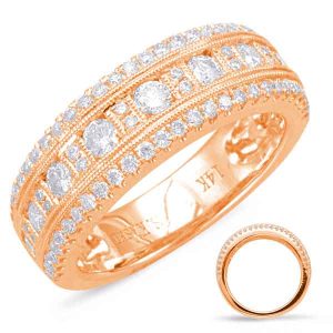Rose Gold Diamond Fashion Ring