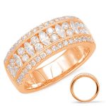 Rose Gold Diamond Fashion Ring