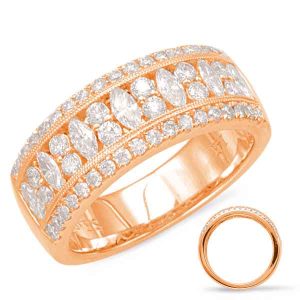 Rose Gold Diamond Fashion Ring
