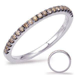 White Gold Champaign Diamond Band
