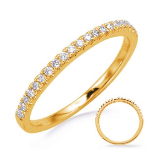 A gold ring adorned with multiple small diamonds is displayed against a white background, with a smaller circular image of the ring beside it.