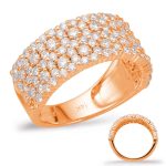Rose Gold Diamond Fashion Ring