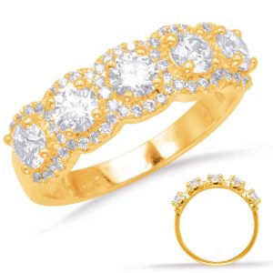 Yellow Gold Diamond Fashion Ring