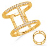 Yellow Gold Diamond Fashion Ring