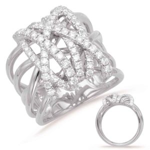 White Gold Diamond Fashion Ring