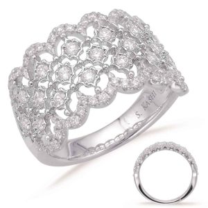 White Gold Diamond Fashion Ring