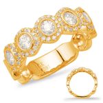 Yellow Gold Diamond Fashion Ring