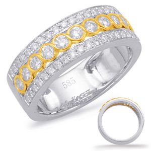 Yellow & White Diamond Fashion Ring