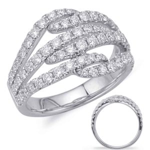 White Gold Diamond Fashion Ring