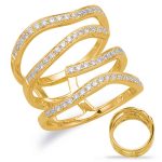 Yellow Gold Diamond Fashion Ring
