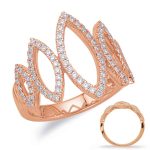 Rose Gold Diamond Fashion Ring