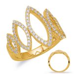 Yellow Gold Diamond Fashion Ring