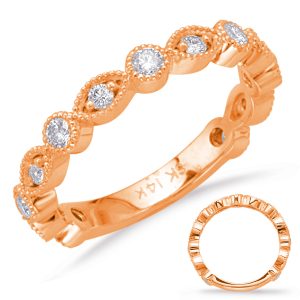 Rose Gold Diamond Band