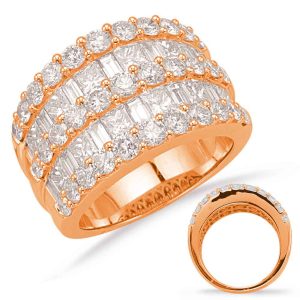 Rose Gold Diamond Fashion Ring