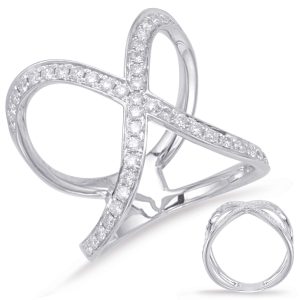 White Gold Diamond Fashion Ring