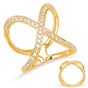 Yellow Gold Diamond Fashion Ring