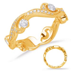 Yellow Gold Diamond Fashion Ring
