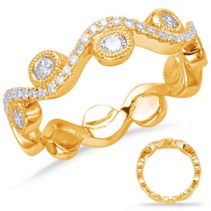 Yellow Gold Diamond Fashion Ring