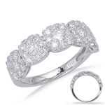 Platinum Diamond Fashion Band