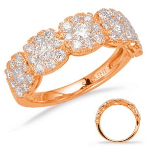 Rose Gold Diamond Fashion Ring