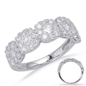 White Gold Diamond Fashion Ring