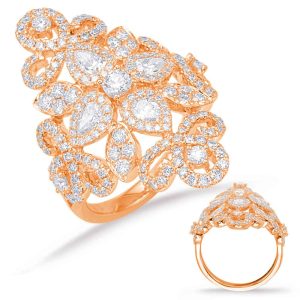 Rose Gold Diamond Fashion Ring