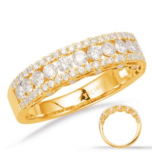 Yellow Gold Diamond Fashion Ring