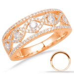 Rose Gold Diamond Fashion Ring