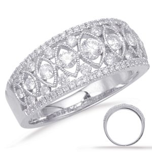 Platinum Diamond Fashion Ring