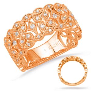 Rose Gold Diamond Fashion Ring