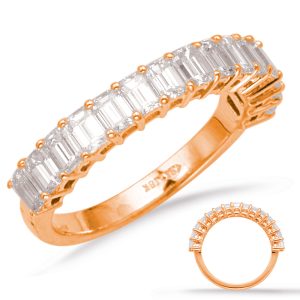Emerald Cut Diamond Band