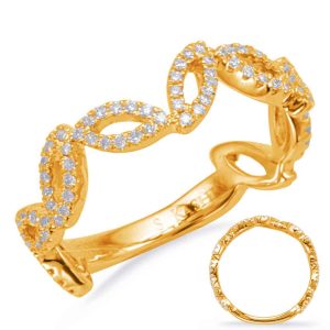 Yellow Gold Diamond Fashion Ring