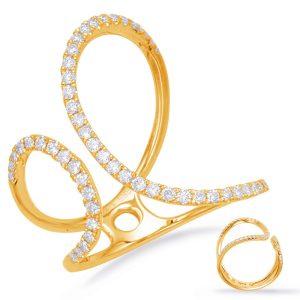 Yellow Gold Diamond Fashion Ring