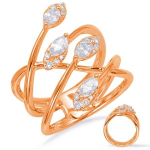 Rose Gold Diamond Fashion Ring