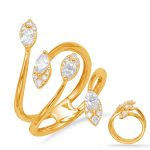Yellow Gold Diamond Fashion Ring