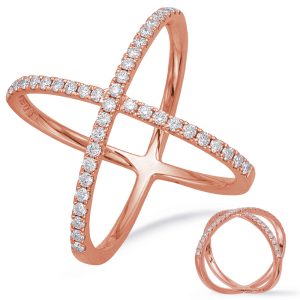Rose Gold Diamond Fashion Ring
