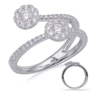 White Gold Diamond Fashion Ring