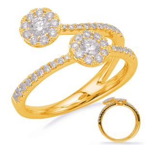 Yellow Gold Diamond Fashion Ring