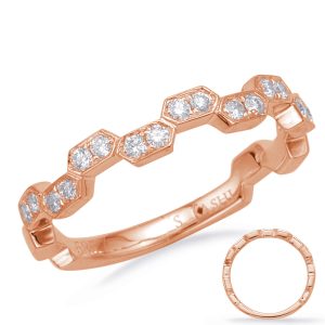 Rose Gold Diamond Band