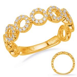 Yellow Gold Diamond Fashion Ring