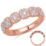 Rose Gold Diamond Fashion Ring