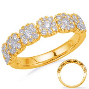 Yellow Gold Diamond Fashion Ring