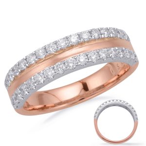 Rose & White Gold Diamond Fashion Ring