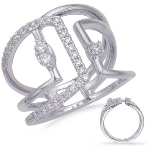 White Gold Diamond Fashion Ring