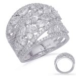 White Gold Diamond Fashion Ring