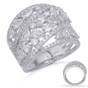White Gold Diamond Fashion Ring