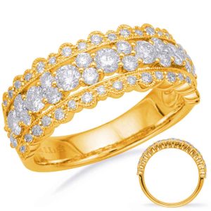 Yellow Gold Diamond Fashion Ring